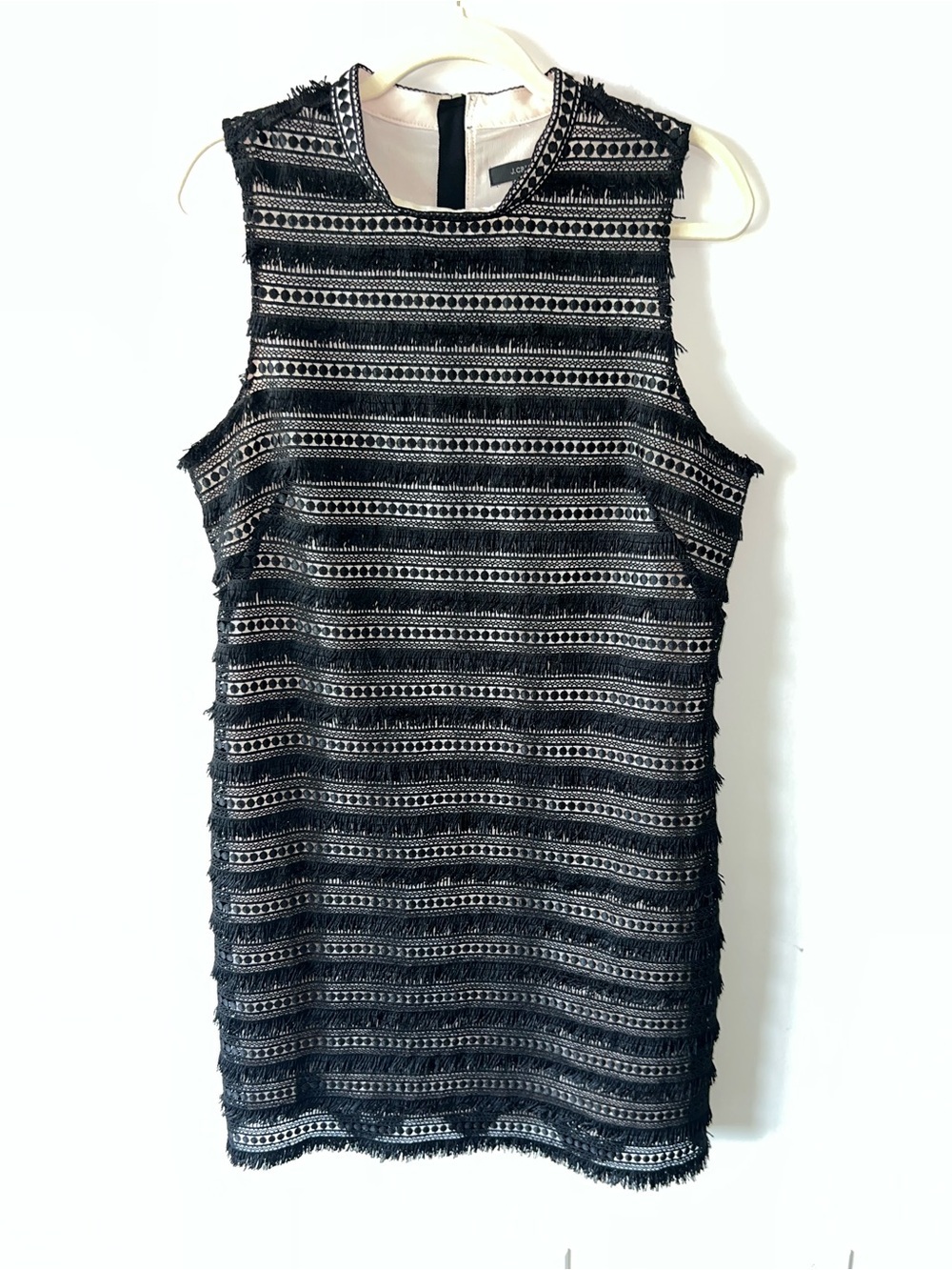J. Crew Sleeveless Fringe Cocktail Sheath Dress - Picture 2 of 9
